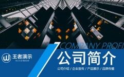 蓝色大气公司简介公司介绍企业文化宣传PPT