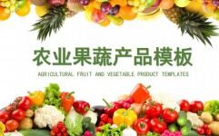 绿色生态水果蔬菜农产品介绍宣传PPT模板