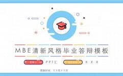 MBE小清新彩色风格毕业答辩PPT模板